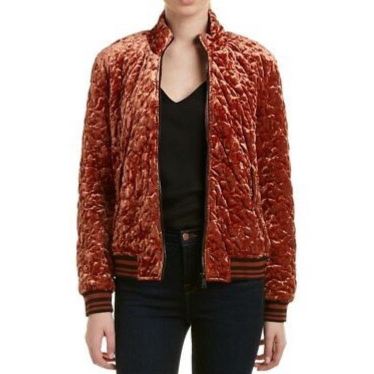 Bernardo Rust Velvet Jacket